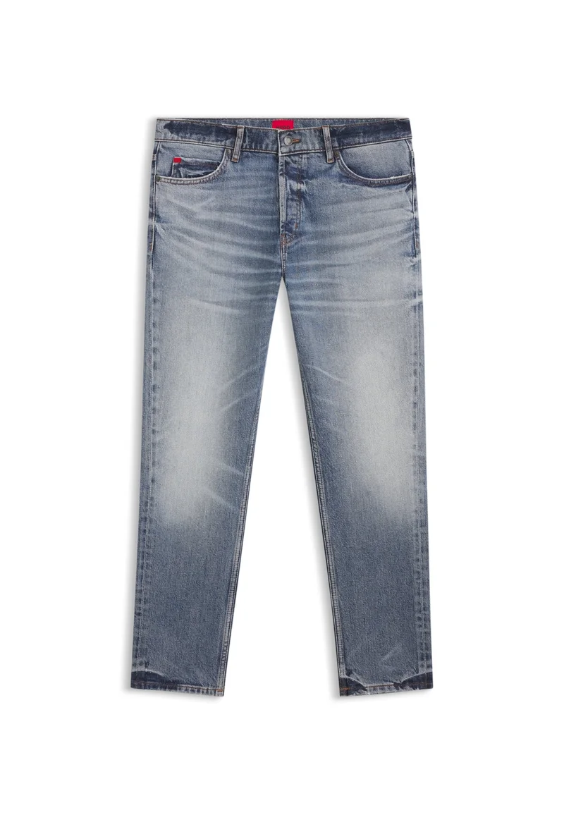 HUGO Blue Tapered-fit jeans in blue comfort-stretch denim for Men | Best Price UAE