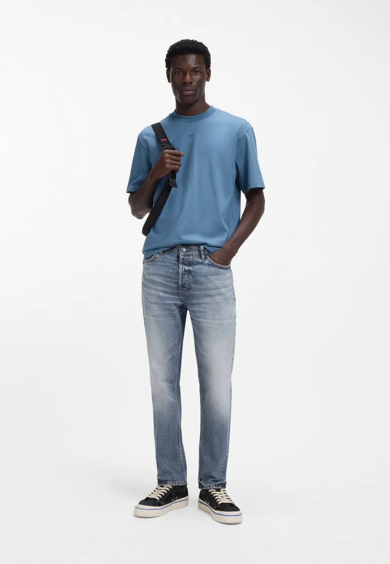 HUGO Blue Tapered-fit jeans in blue comfort-stretch denim for Men | Best Price UAE