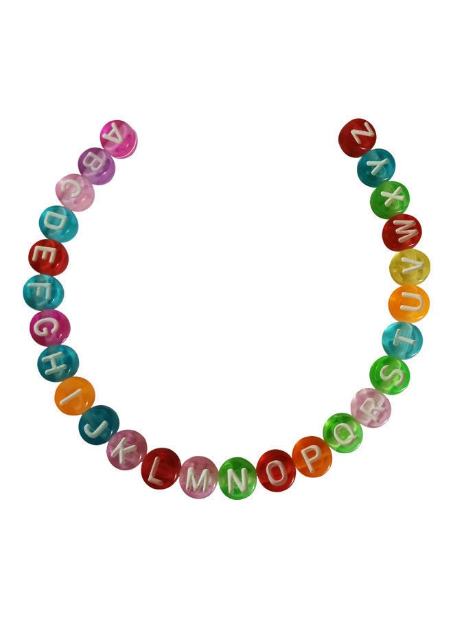 NIBEMINENT 500-Piece Round Alphabet Letters Spacer Bead Set - Image 2