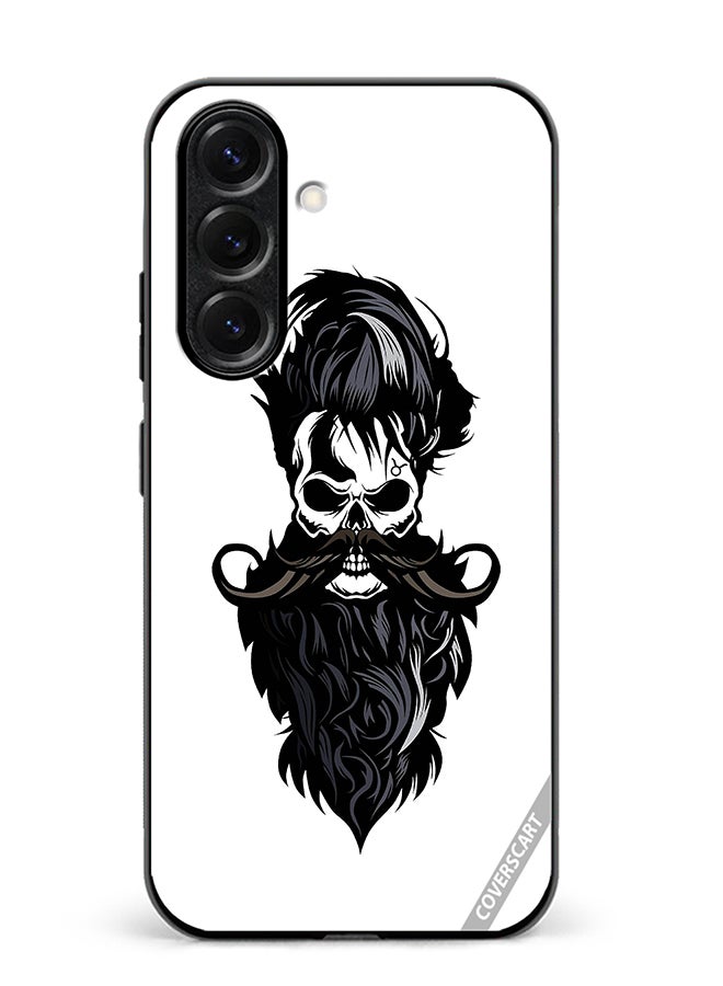 VR CREATIVE Protective Case Cover For Samsung Galaxy S25 Skull Beard Design Multicolour