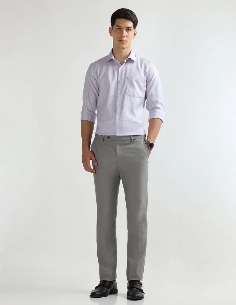 Arrow Lavender Auto Press Liberty Classic Fit Shirt for Men | Best Price UAE
