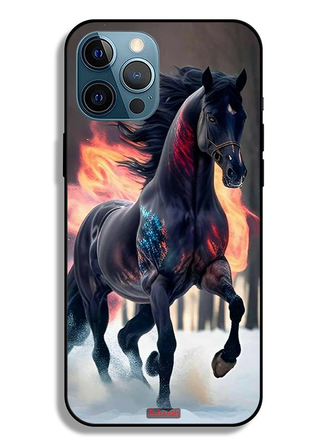 Tolwak Apple iPhone 12 Pro Max Protective Case Horse Hd - Image 2