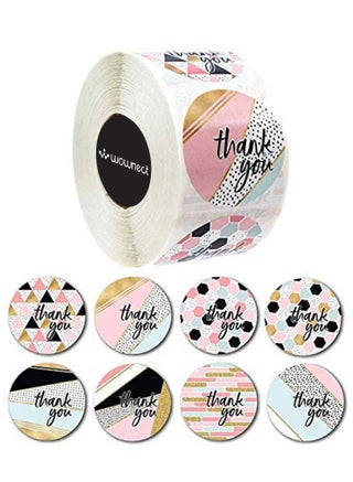 Pattern Thankyou Sticker Round [1inch][500 Stickers] Labels For Envelope Seals, Packing Seals, cards, Gift Boxes, Shopping Bags, Bouquets, Cardboard Decoration - pzsku/Z4E38D8AFD90236C6D00DZ/45/_/1713963073/89a34d33-54b6-43ad-85d5-b79856af1a06