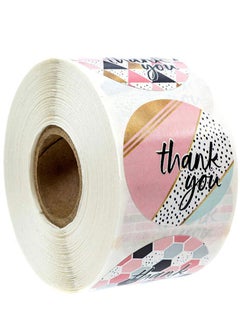Wownect Pattern Thankyou Sticker Round [1inch][500 Stickers] Labels For Envelope Seals, Packing Seals, cards, Gift Boxes, Shopping Bags, Bouquets, Cardboard Decoration  - Image 3
