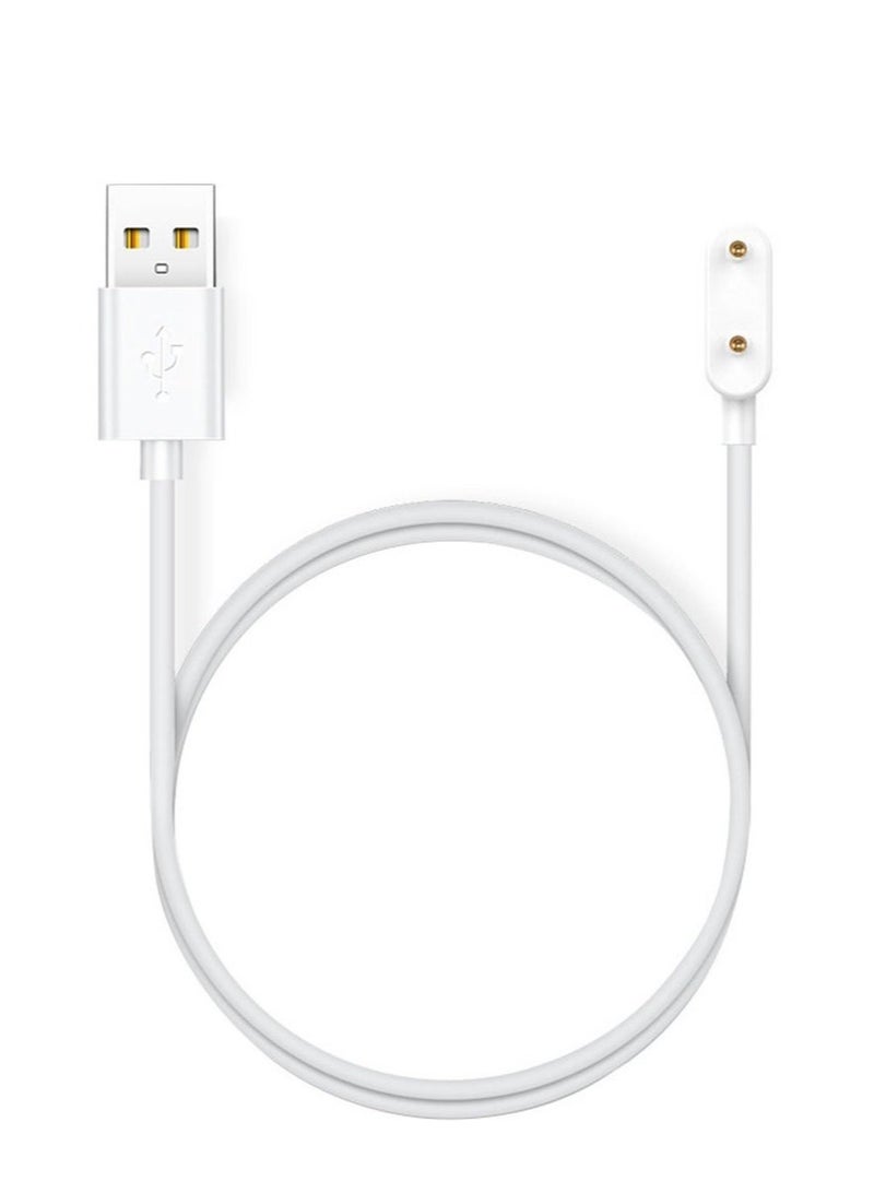 KENSUO 1M USB Charging Cable for Huawei Watch Fit 3/Huawei Watch Fit 2/Huawei Band 9/Huawei Band 8/Huawei Band 7/Huawei Band 6/Huawei Band 6 Pro/Honor Band 9/Honor Band 8/Honor Band 7/Honor Band 6/Honor Band 6 pro,Smart Watch Accessories Dock Charger Adapter Cable White  - Image 1