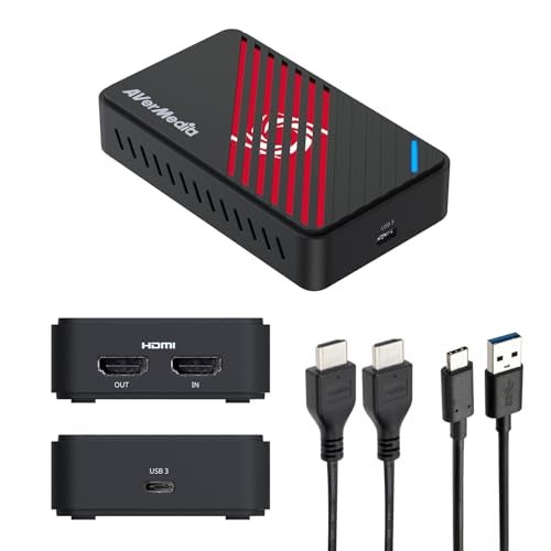AVerMedia 4K HDMI Capture Card, USB Game Capture Card for Streaming and Recording with True Low Latency on PS5/Pro, Xbox, Switch 2, PC on Twitch, OBS, for Win11, Mac-GC553Pro Live Gamer Ultra S Black - Image 1
