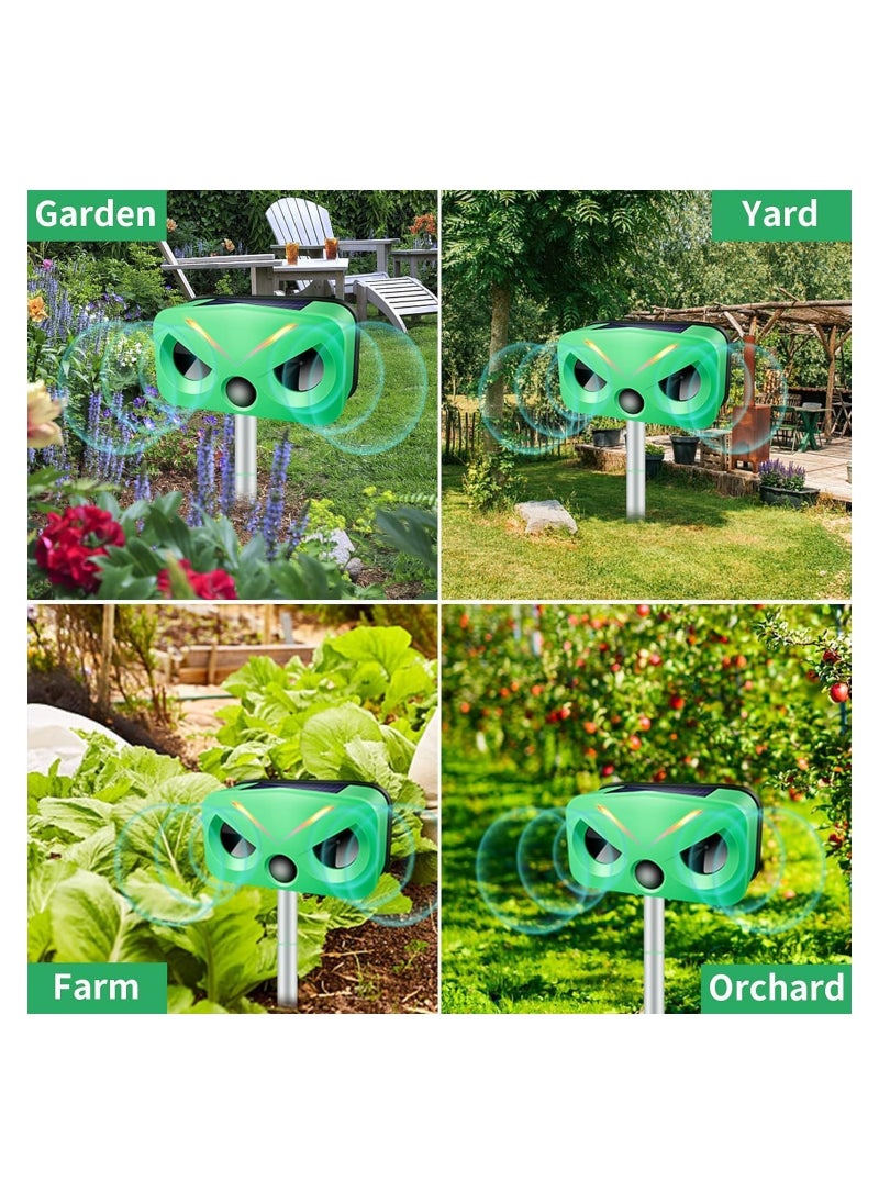 KASTWAVE - Ultrasonic Animal Repeller, Ultrasonic Solar Pest Repeller Outdoor with Motion Sensor and Sound,Waterproof Solar Ultrasonic Bird Squirrel Raccoon Cat Repellent Devices Outdoor - Image 1