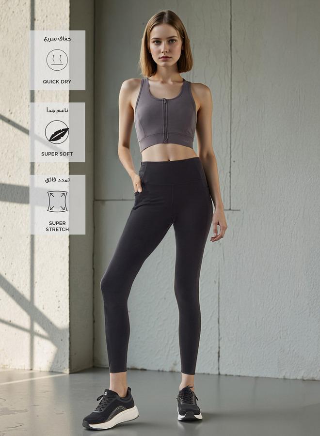 آكتف ليجنز بقصة عادية بخصر مرن مريح وجيوب - Image 2