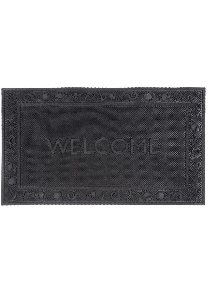 Doormat, 45 x 75 cm - Black