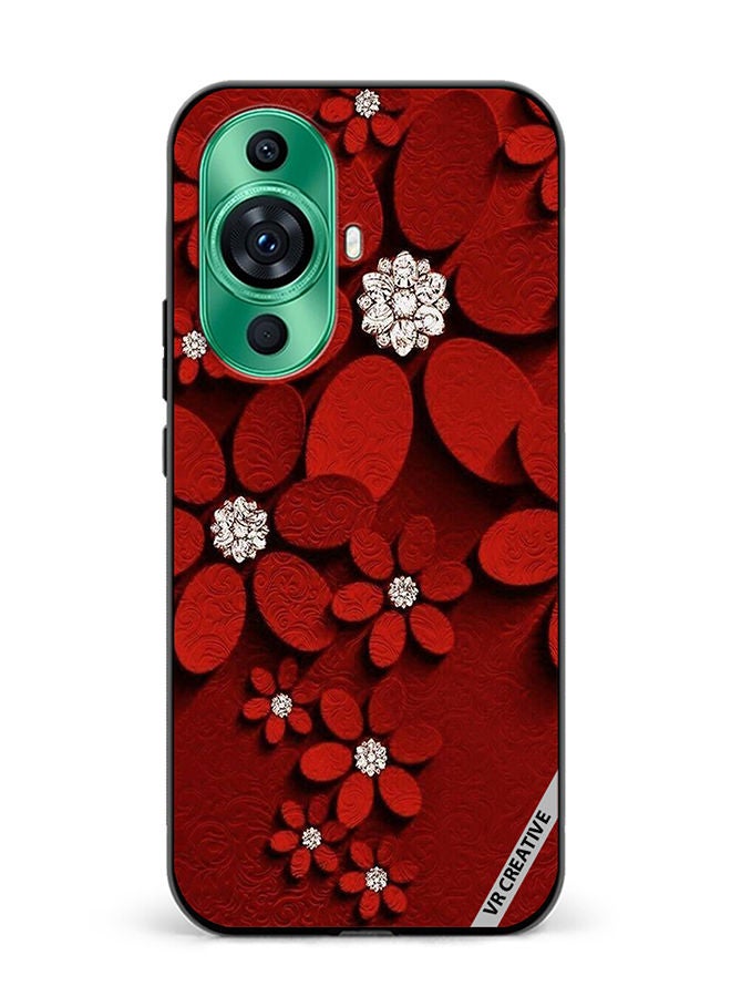 VR CREATIVE Protective Case Cover For Huawei nova 11 Flower Design Multicolour - Image 1