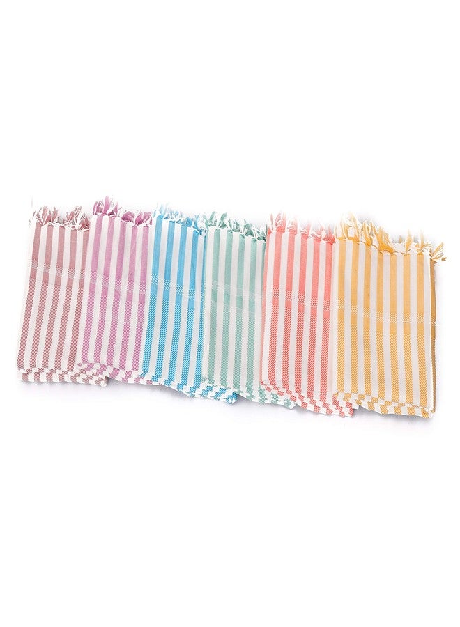 AVKA Studio Indian Towel Bath Handloom Assorted Towels Quick Drying Fast Absorbent Set of 2 32x64 Inches - Image 5