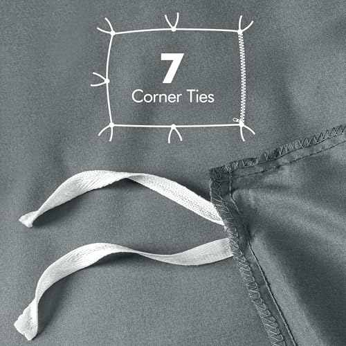 Utopia Bedding Duvet Cover Full Size - 3 Piece with Zipper Closure - 1 Comforter Cover 80X90 Inches & 2 Pillow Shams 20X26 Inches (Grey) Comforter Not Included - Image 5