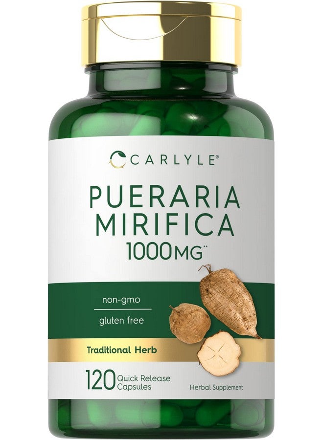 كبسولات كارلايل بيوريريا ميريفيكا | ١٠٠٠ ملغ | ١٢٠ كبسولة | مستخلص الجذر | مكمل غذائي خالٍ من الكائنات المعدلة وراثيًا والغلوتين - Image 1