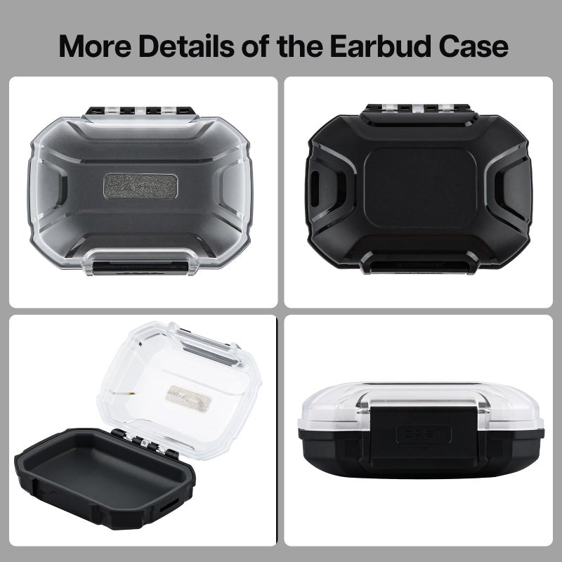 Linsoul LC02 in Ear Monitor Case, Portable Earbud Hard Case, Waterproof Earphone Storage Box, Travel Carrying Case for Headphones and IEM Cables, Fit for ZS10 PRO Cadenza Supermix4 Hype4 Zero:2 Zonie - Image 5
