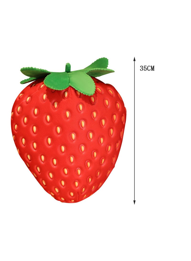 35 CM Cute Strawberry Plush Toy Soft Stuffed Cartoon Doll For Girls And Boys All Ages Gift - Image 2