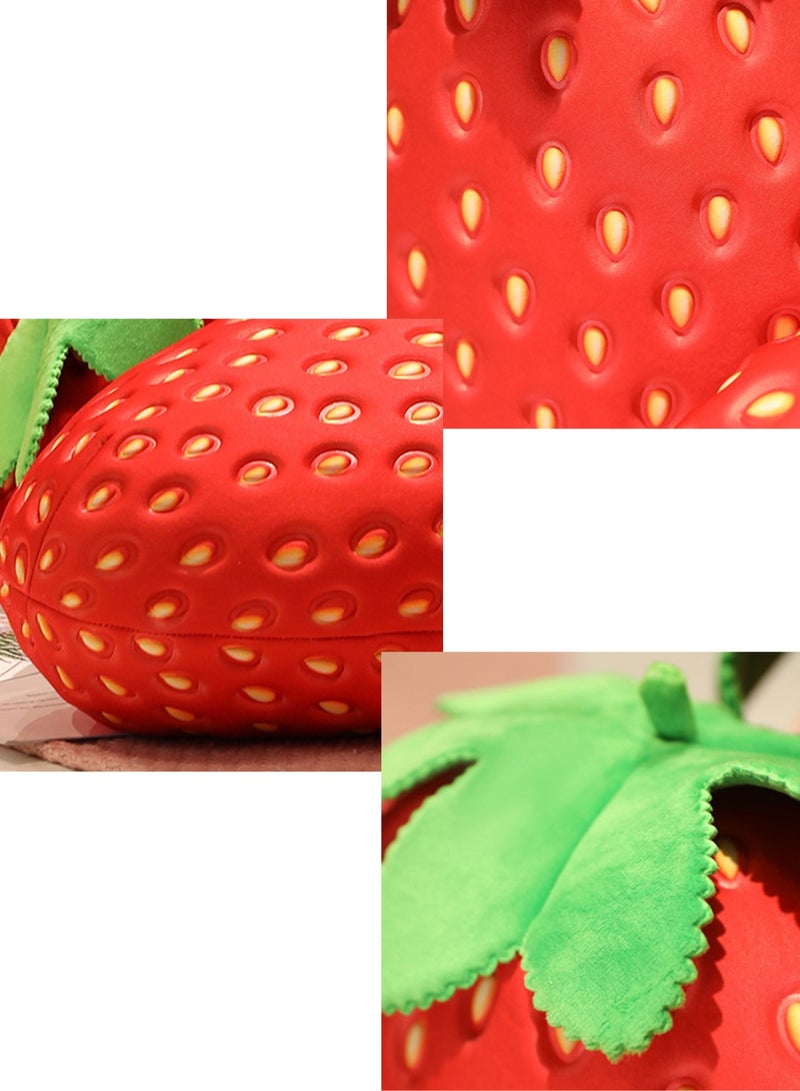 35 CM Cute Strawberry Plush Toy Soft Stuffed Cartoon Doll For Girls And Boys All Ages Gift - Image 3