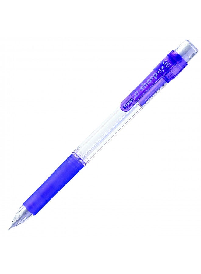 Pentel قلم رصاص أوتوماتيكي بنتل إي شارب، 0.5 مم، بلمسات بنفسجية، علبة من 12 (AZ125V) - Image 1