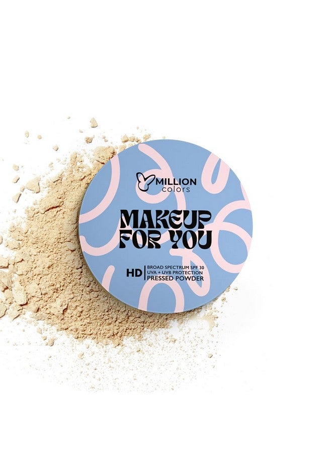 Million Colors Compact Powder SPF 30 - Natural 04, 12g | Poreless Face Powder for Glowing Skin | Oil Control Matte Finish | Hides Imperfections | Blends Effortlessly | For All Skin Types - Image 1
