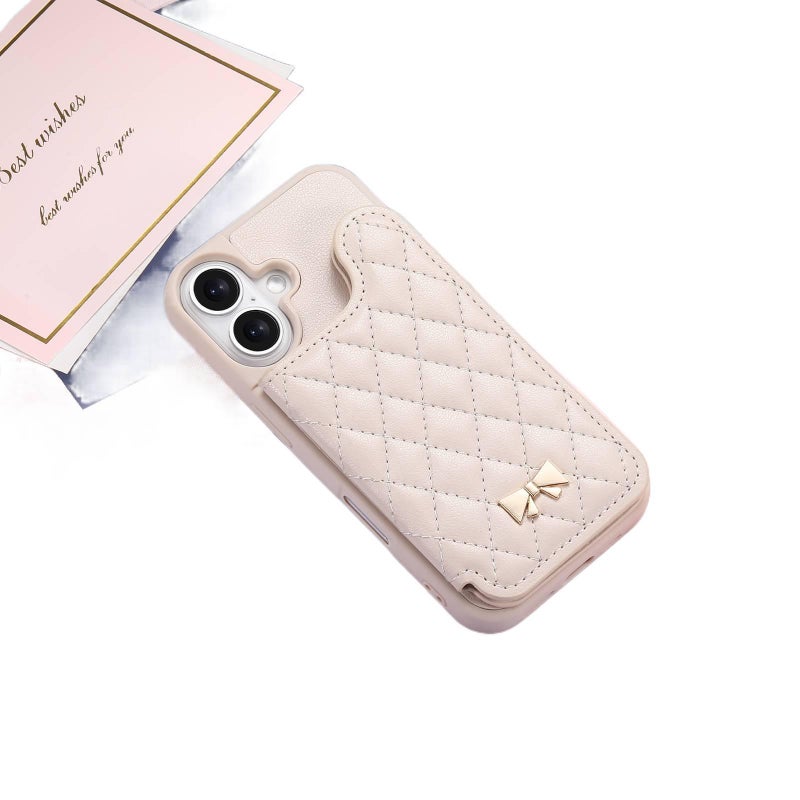 Protective Case | Card Holder | Drop Protection | White | Shockproof Cover for iPhone 17 / 17 Air / 17 Pro / 17 Pro Max | PU - Image 1