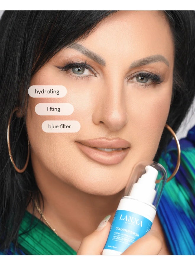 لانكسا كوزميتيكس سيروم الكولاجين – تركيبة متقدمة لمكافحة الشيخوخة مع الكولاجين الحيوي وحمض الهيالورونيك والنياسيناميد – 30 مل – لانكسا كوزمتكس - Image 2