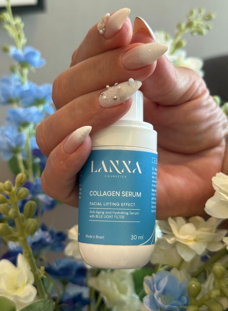 لانكسا كوزميتيكس سيروم الكولاجين – تركيبة متقدمة لمكافحة الشيخوخة مع الكولاجين الحيوي وحمض الهيالورونيك والنياسيناميد – 30 مل – لانكسا كوزمتكس - Image 3