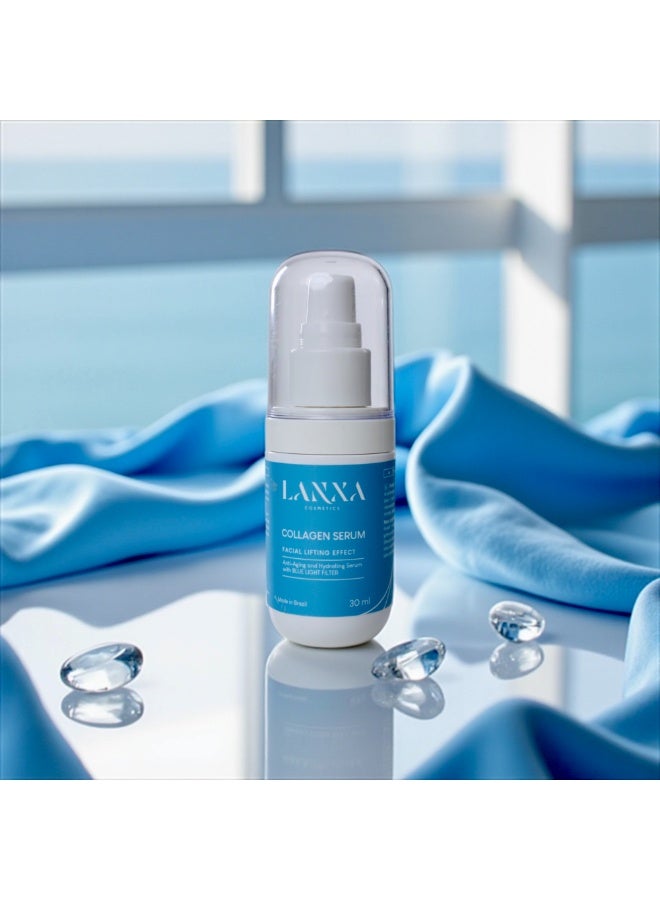 لانكسا كوزميتيكس سيروم الكولاجين – تركيبة متقدمة لمكافحة الشيخوخة مع الكولاجين الحيوي وحمض الهيالورونيك والنياسيناميد – 30 مل – لانكسا كوزمتكس - Image 4
