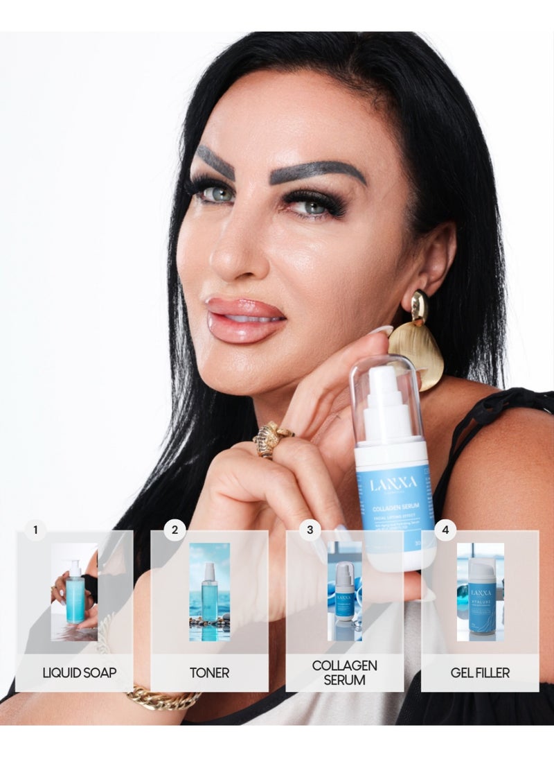لانكسا كوزميتيكس سيروم الكولاجين – تركيبة متقدمة لمكافحة الشيخوخة مع الكولاجين الحيوي وحمض الهيالورونيك والنياسيناميد – 30 مل – لانكسا كوزمتكس - Image 5