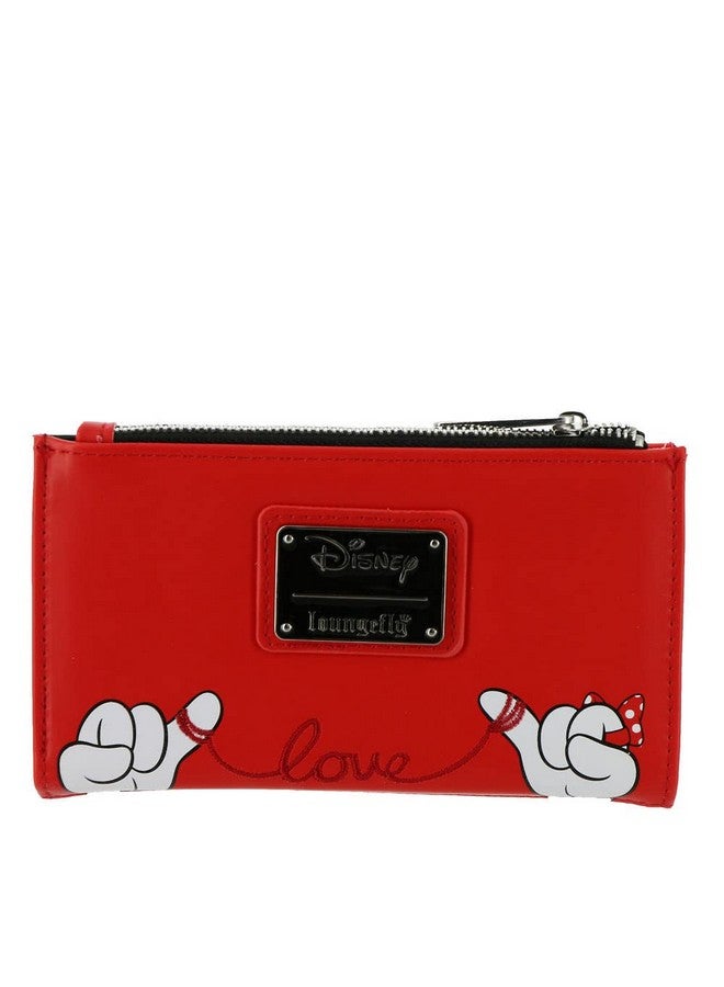 Loungefly Disney Mickey And Minnie Valentines Flap Wallet Mickey And Minnie Mouse One Size - Image 2
