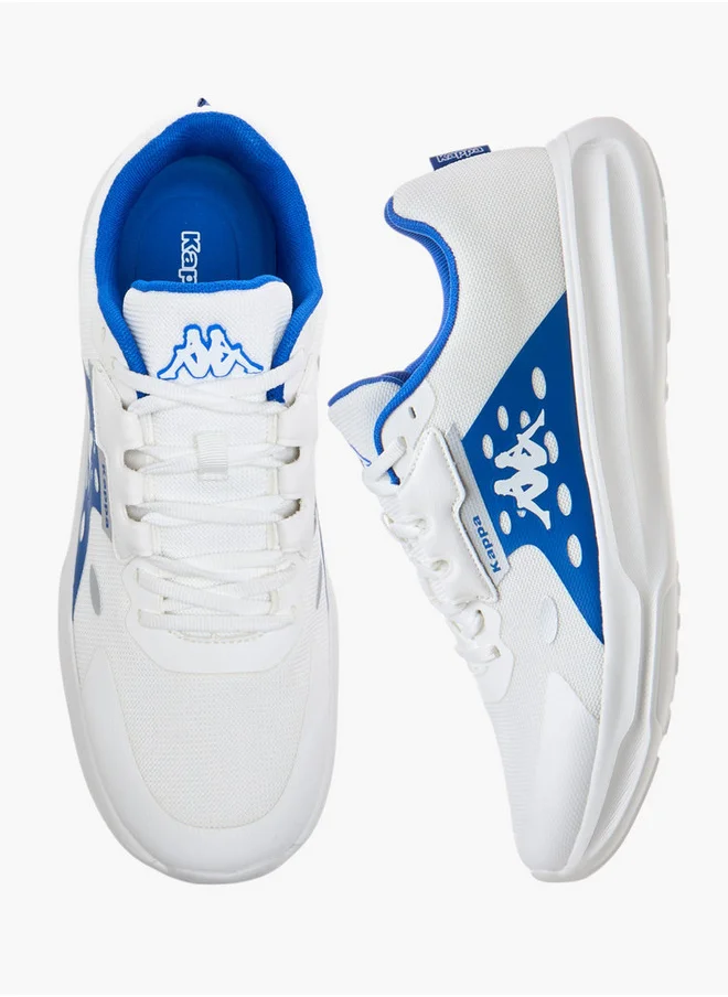 Kappa Men's Logo Print Sports Shoes with Lace-Up Closure