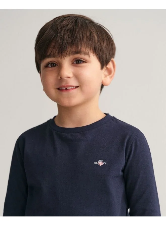 GANT Gant Kids Shield Long Sleeve T-Shirt