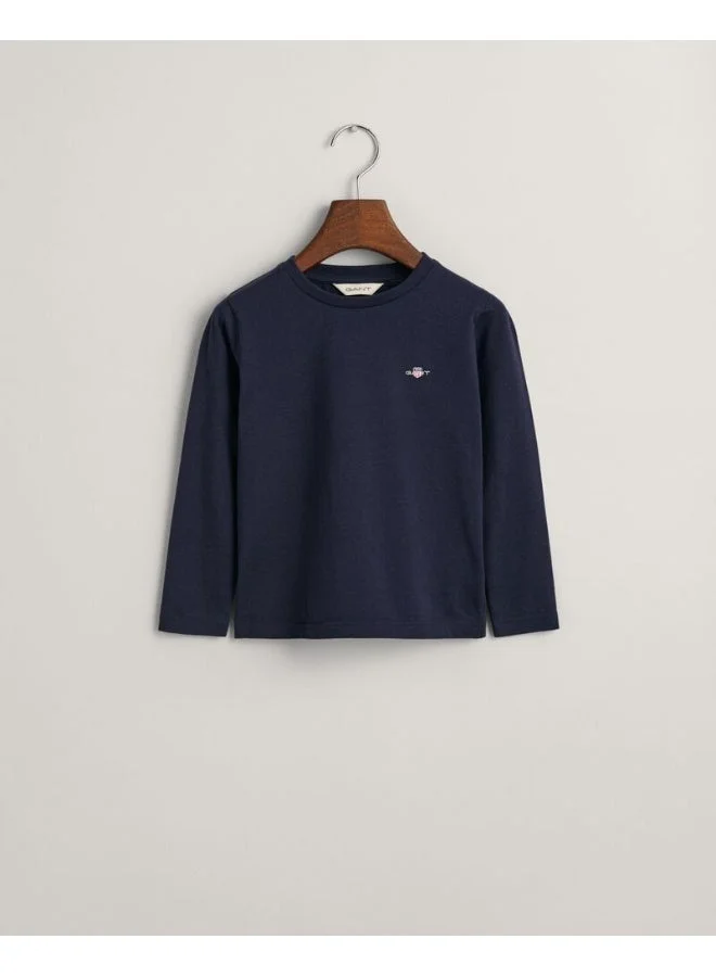 GANT  Gant Kids Shield Long Sleeve T-Shirt  | Best Price UAE