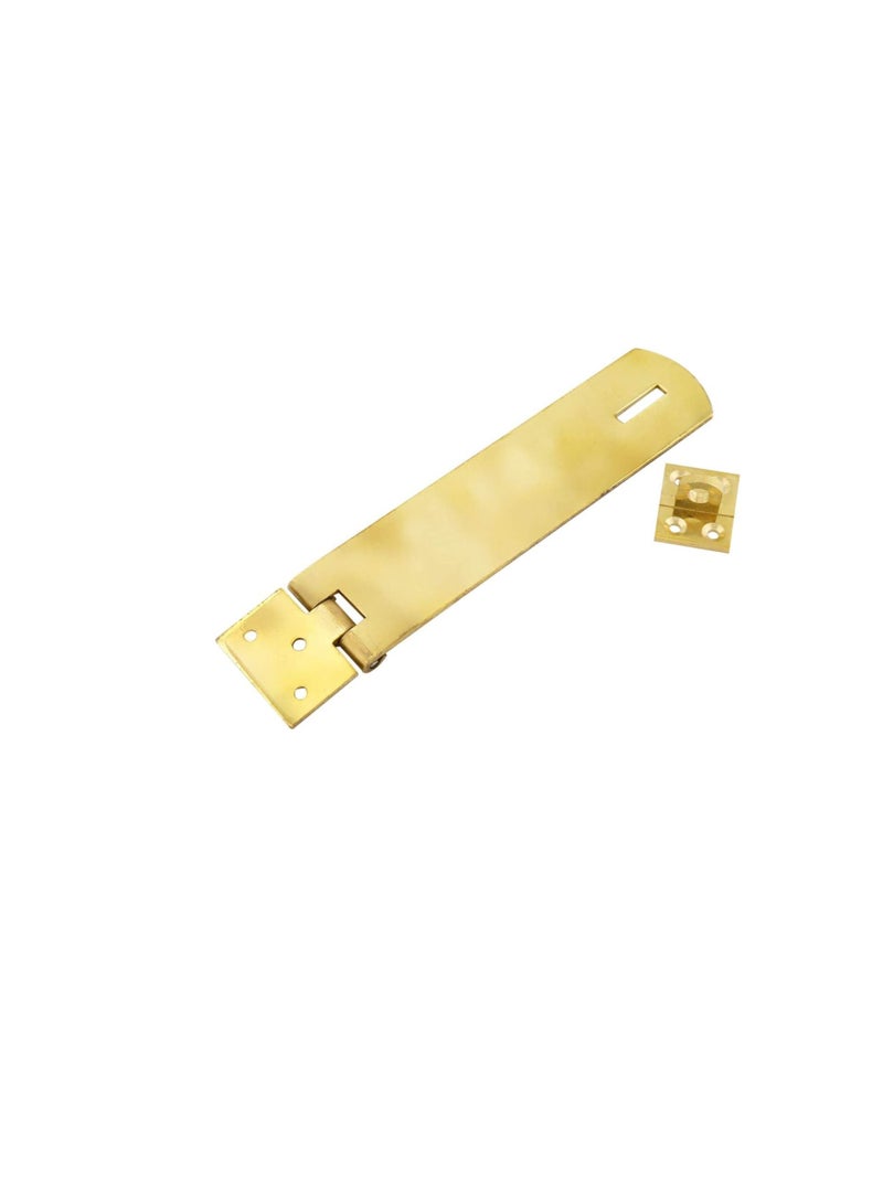 ROBUSTLINE Robustline Hasp and Staple - Gold, 6 Inches - Image 1