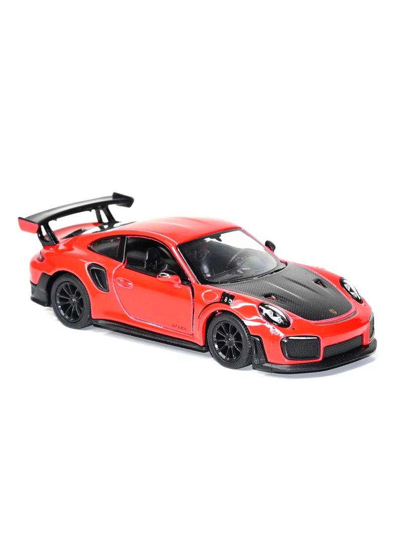 Kinsmart 1:36 Scale Pull Back Action Door Openable Porsche 911 GT2 RS Super Racing Alloy Diecast Miniature Vehicle Toy for Children  - Image 2