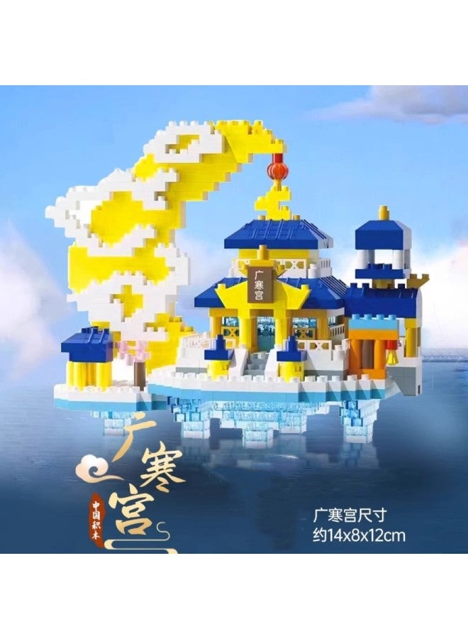 Dream High Compatible With Lego Mini Guanghan Palace Building Blocks Assembling Educational Toys Micro-particle Building Model Creative Birthday Gift - Image 1