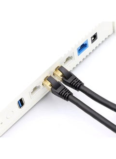Generic Cat8 Ethernet Cable High Speed Network Cable 40Gbps 2000Mhz/ Shielded Twisted Pair/ Gold Plated RJ45 Interface Black 15m  - Image 2