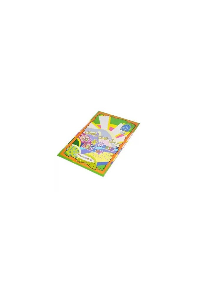 FIS 10-Sheets FIS Fluorescent Cut & Paste Sticker 22X32cm - FSGPFLSTPC - Image 2