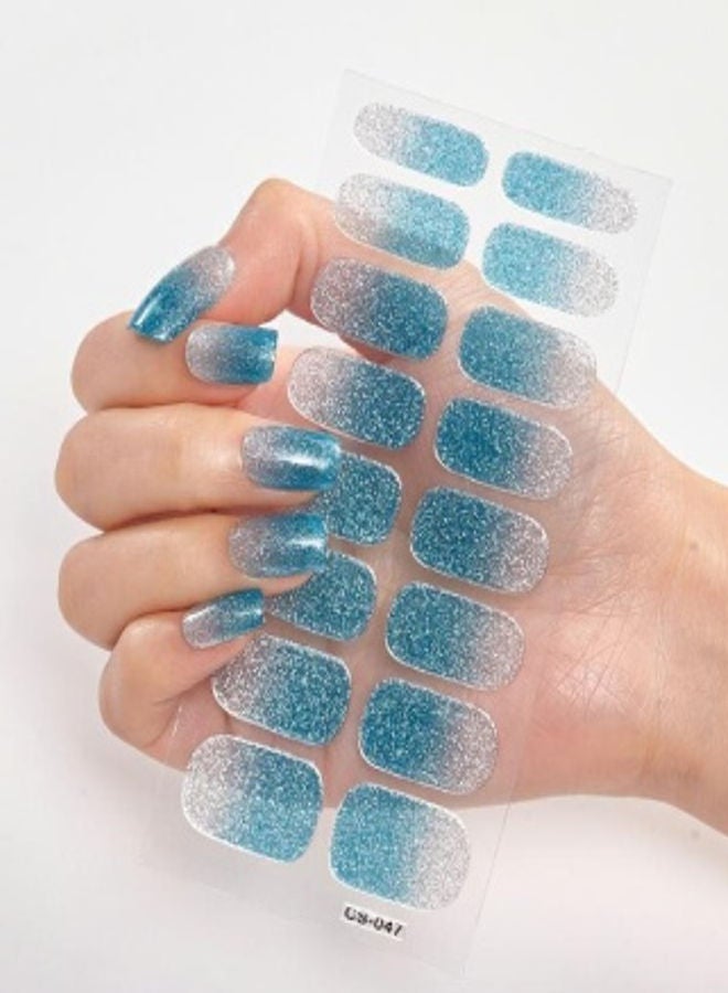 خيشة 16 قطعة لاصق للاظافر بألوان عصرية - Image 1