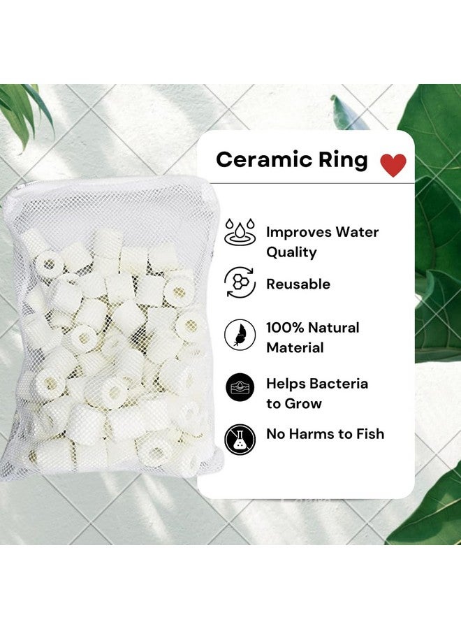 VAYINATO Aquatic Remedies Nano Home Ceramic Rings Filter Media, 500G (700Ml) With Filter Media Zip Net Bag, Suitable For Fresh & Salt Water Fish Tank (Pack Of 1)  - Image 3