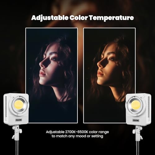 HIFFIN HF-350 Wonder Series 350W LED Studio Light | 22,100lm Ultra Bright | CRI 95+ | CCT 2700K-6500K | Bowens Mount | App Control | Ideal for Photography, Weddings, Interviews & Product Shoots - Image 5