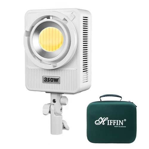 HIFFIN HF-350 Wonder Series 350W LED Studio Light | 22,100lm Ultra Bright | CRI 95+ | CCT 2700K-6500K | Bowens Mount | App Control | Ideal for Photography, Weddings, Interviews & Product Shoots - Image 1