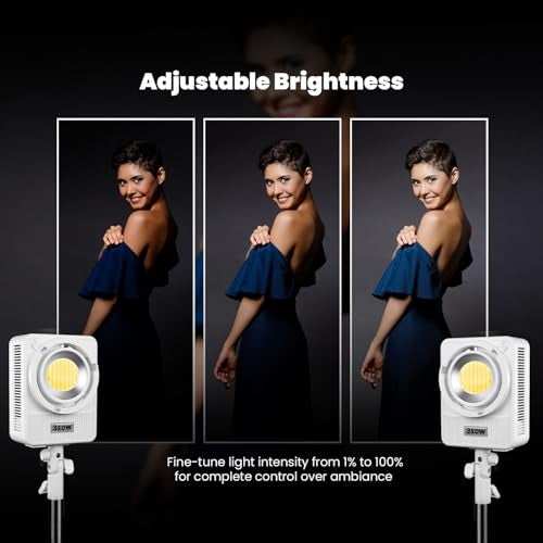 HIFFIN HF-350 Wonder Series 350W LED Studio Light | 22,100lm Ultra Bright | CRI 95+ | CCT 2700K-6500K | Bowens Mount | App Control | Ideal for Photography, Weddings, Interviews & Product Shoots - Image 4