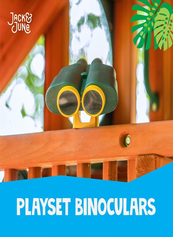 Jack and June Green and Yellow Rotating Playset Binoculars Compatible with Most Playsets - Image 2