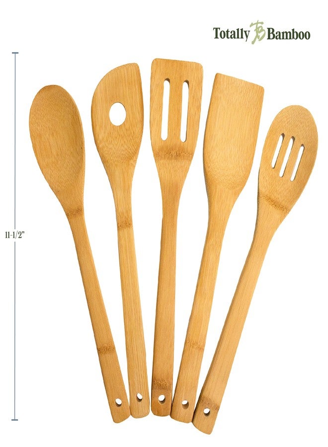 Totally Bamboo 5-Piece Cooking Utensil Set, 12" Long - Image 3