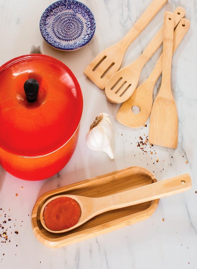 Totally Bamboo 5-Piece Cooking Utensil Set, 12" Long - Image 2