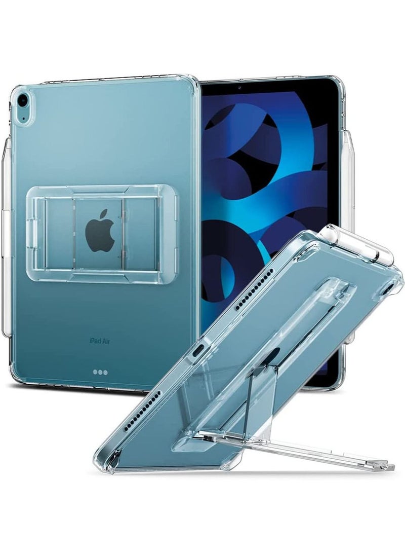 Spigen Air Skin Hybrid S Case Cover for iPad Air 5th Generation (2022) / iPad Air 4th Gen (2020) 10.9 Inch With Pencil Holder - Crystal Clear - Image 1