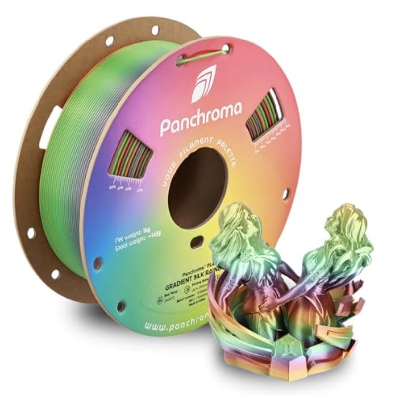Polymaker Panchroma Gradient Silk PLA Filament 1.75mm 1kg Rainbow Neatly Wound High-Gloss Finish PLA Easy Print Smooth Feeding Compatible with Bambu Lab Most 3D Printers - Image 1