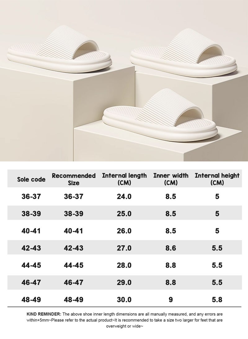 HomarKet Pillow Slippers Bathroom Shower Slippers,Anti-slip Soft Lightweight House Shower Slippers Super Quick Drying EVA Slippers for Men & Women Home Slippers for Indoor & Outdoor - Image 4