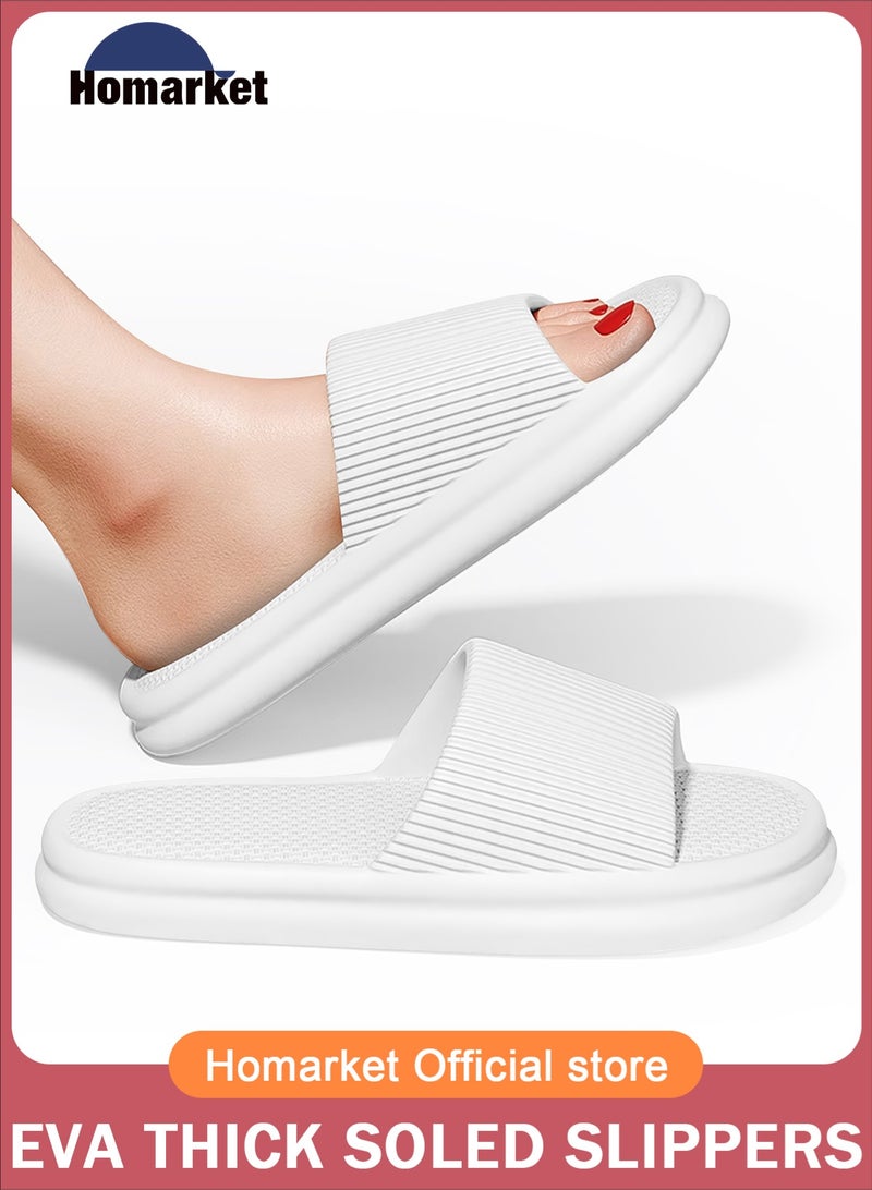 HomarKet Pillow Slippers Bathroom Shower Slippers,Anti-slip Soft Lightweight House Shower Slippers Super Quick Drying EVA Slippers for Men & Women Home Slippers for Indoor & Outdoor - Image 1