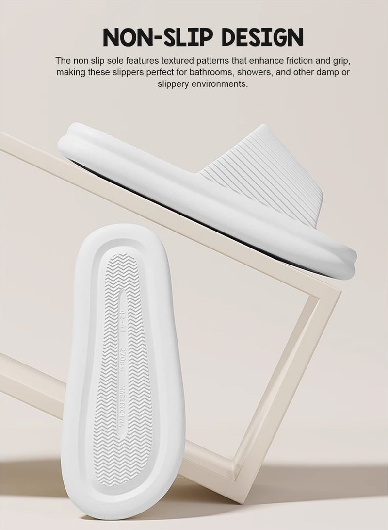 HomarKet Pillow Slippers Bathroom Shower Slippers,Anti-slip Soft Lightweight House Shower Slippers Super Quick Drying EVA Slippers for Men & Women Home Slippers for Indoor & Outdoor - Image 3