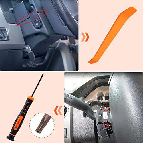 Racewill Turn Signal Switch with Installation Tools | Compatible with 2011-2013 Ford F150 F250 F350 F450 F550 | Replaces# SW6874 CBS2141 - Image 5
